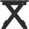 image:imageFlash Furniture Manchester Commercial 3Piece Rocking ChairsTable Set 2 Contemporary Rocking Chairs End Table HDPE Construction AllWeather Use BlackBlack