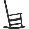 image:imageFlash Furniture Manchester Commercial Grade Outdoor Rocking Chair AllWeather HDPE IndoorOutdoor Rocker BlueBlack