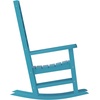 image:imageFlash Furniture Manchester Commercial Grade Outdoor Rocking Chair AllWeather HDPE IndoorOutdoor Rocker BlueBlue