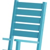image:imageFlash Furniture Manchester Commercial Grade Outdoor Rocking Chair AllWeather HDPE IndoorOutdoor Rocker BlueBlue
