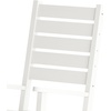 image:imageFlash Furniture Manchester Commercial Grade Outdoor Rocking Chair AllWeather HDPE IndoorOutdoor Rocker BlueWhite
