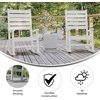image:imageFlash Furniture Manchester Commercial Grade Outdoor Rocking Chair AllWeather HDPE IndoorOutdoor Rocker BlueWhite
