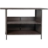 image:imageFlash Furniture Marco IndoorOutdoor Patio Bar Counter Table AllWeather Wicker Rattan Pattern 2 Shelves GrayBrown