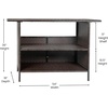 image:imageFlash Furniture Marco IndoorOutdoor Patio Bar Counter Table AllWeather Wicker Rattan Pattern 2 Shelves GrayBrown