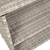 image:imageFlash Furniture Marco IndoorOutdoor Patio Bar Counter Table AllWeather Wicker Rattan Pattern 2 Shelves GrayGrey