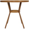 image:imageFlash Furniture Marseille IndoorOutdoor Commercial Bistro Table  Tempered Glass Top  Textilene Fabric  Natural Bamboo Print Aluminum Frame  315  BlackBlack TextileneNatural Frame