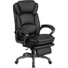 image:imageFlash Furniture Martin High Back Black LeatherSoft Executive Reclining Ergonomic Swivel Office Chair with Outer Lumbar Cushion and Arms