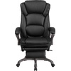 image:imageFlash Furniture Martin High Back Black LeatherSoft Executive Reclining Ergonomic Swivel Office Chair with Outer Lumbar Cushion and Arms