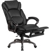 image:imageFlash Furniture Martin High Back Black LeatherSoft Executive Reclining Ergonomic Swivel Office Chair with Outer Lumbar Cushion and Arms