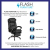 image:imageFlash Furniture Martin High Back Black LeatherSoft Executive Reclining Ergonomic Swivel Office Chair with Outer Lumbar Cushion and Arms