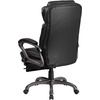 image:imageFlash Furniture Martin High Back Black LeatherSoft Executive Reclining Ergonomic Swivel Office Chair with Outer Lumbar Cushion and Arms