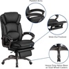 image:imageFlash Furniture Martin High Back Black LeatherSoft Executive Reclining Ergonomic Swivel Office Chair with Outer Lumbar Cushion and Arms