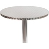 image:imageFlash Furniture Metal Bar Table  Aluminum Patio Table  Mellie 235H Round Bar Height Table  IndoorOutdoor  BlackAluminum