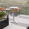 image:imageFlash Furniture Metal Bar Table  Aluminum Patio Table  Mellie 235H Round Bar Height Table  IndoorOutdoor  BlackAluminum