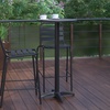 image:imageFlash Furniture Metal Bar Table  Aluminum Patio Table  Mellie 235H Round Bar Height Table  IndoorOutdoor  BlackBlack