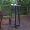 image:imageFlash Furniture Metal Bar Table  Aluminum Patio Table  Mellie 235H Round Bar Height Table  IndoorOutdoor  BlackBlack