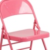 image:imageFlash Furniture Metal Folding Chairs Impulsive Purple Pack of 22 Pack