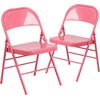 image:imageFlash Furniture Metal Folding Chairs Impulsive Purple Pack of 22 Pack