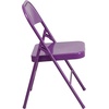 image:imageFlash Furniture Metal Folding Chairs Impulsive Purple Pack of 22 Pack