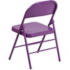 image:imageFlash Furniture Metal Folding Chairs Impulsive Purple Pack of 22 Pack