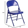 image:imageFlash Furniture Metal Folding Chairs Impulsive Purple Pack of 2Set of 1