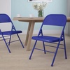 image:imageFlash Furniture Metal Folding Chairs Impulsive Purple Pack of 2Set of 1