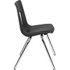 image:imageFlash Furniture Mickey Advantage Black Student Stack School Chair  12inchBlack
