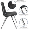 image:imageFlash Furniture Mickey Advantage Black Student Stack School Chair  12inchBlack