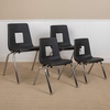 image:imageFlash Furniture Mickey Advantage Black Student Stack School Chair  12inchBlack