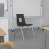 image:imageFlash Furniture Mickey Advantage Black Student Stack School Chair  12inchBlack