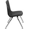 image:imageFlash Furniture Mickey Advantage Black Student Stack School Chair  12inchBlack