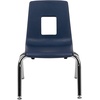 image:imageFlash Furniture Mickey Advantage Black Student Stack School Chair  12inchNavy