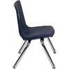 image:imageFlash Furniture Mickey Advantage Black Student Stack School Chair  12inchNavy