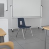 image:imageFlash Furniture Mickey Advantage Black Student Stack School Chair  12inchNavy