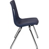 image:imageFlash Furniture Mickey Advantage Black Student Stack School Chair  12inchNavy
