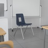 image:imageFlash Furniture Mickey Advantage Black Student Stack School Chair  12inchNavy