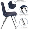 image:imageFlash Furniture Mickey Advantage Black Student Stack School Chair  12inchNavy