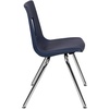 image:imageFlash Furniture Mickey Advantage Black Student Stack School Chair  12inchNavy