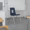 image:imageFlash Furniture Mickey Advantage Black Student Stack School Chair  12inchNavy