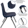 image:imageFlash Furniture Mickey Advantage Black Student Stack School Chair  12inchNavy