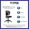 image:imageFlash Furniture MidBack Navy Blue Mesh Swivel Task Office Chair with Back Height AdjustmentBlack