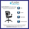 image:imageFlash Furniture MidBack Navy Blue Mesh Swivel Task Office Chair with Back Height AdjustmentBlack
