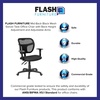 image:imageFlash Furniture MidBack Navy Blue Mesh Swivel Task Office Chair with Back Height AdjustmentBlack