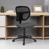 image:imageFlash Furniture MidBack Navy Blue Mesh Swivel Task Office Chair with Back Height AdjustmentGrey