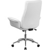 image:imageFlash Furniture MidBack White LeatherSoft Executive Swivel Office Chair with Flared ArmsWhite