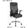 image:imageFlash Furniture Milford High Back Ergonomic Office Chair with Contemporary Mesh Design in Black and White