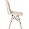 image:imageFlash Furniture Modern Zula Modern Padded Armless Faux Sherpa Accent Chair with Beechwood Legs  OffWhite