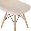image:imageFlash Furniture Modern Zula Modern Padded Armless Faux Sherpa Accent Chair with Beechwood Legs  OffWhite
