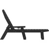 image:imageFlash Furniture Monterey Adjustable Adirondack Lounger with Cup Holder AllWeather IndoorOutdoor HDPE Lounge Chair GrayBlack