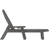 image:imageFlash Furniture Monterey Adjustable Adirondack Lounger with Cup Holder AllWeather IndoorOutdoor HDPE Lounge Chair GrayGrey
